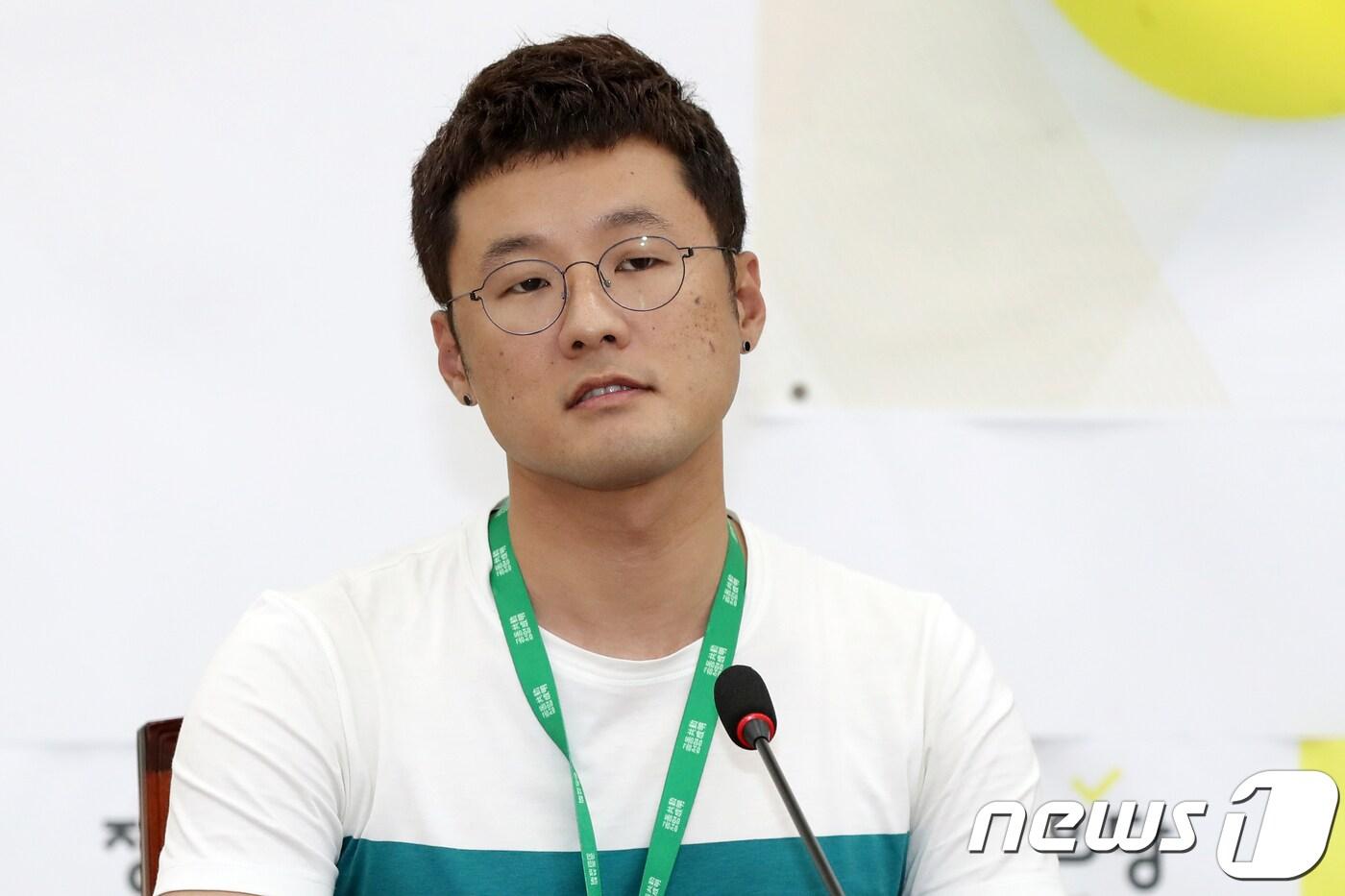 오는 11일 이후 쟁의행위에 나설 예정인 네이버 노동조합 오세윤 노조위원장./ 뉴스1 ⓒ News1 민경석 기자