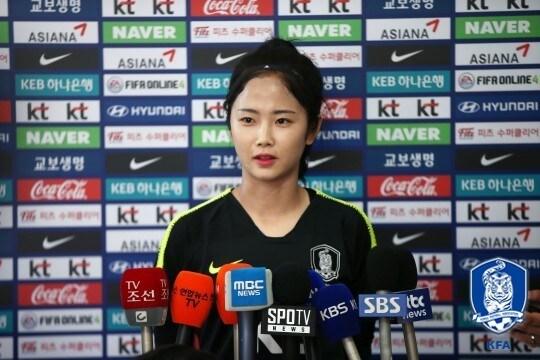 본문 이미지 - 2018 자카르타-팔렘방 아시안게임 여자 축구 대표팀의 이민아.(대한축구협회 제공) ⓒ News1