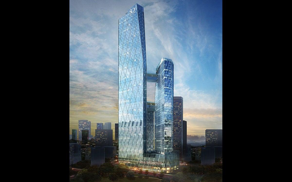 본문 이미지 - 쌍용건설이 말레이시아에서 수주한 옥슬리 타워 조감도.(제공=쌍용건설)ⓒ News1