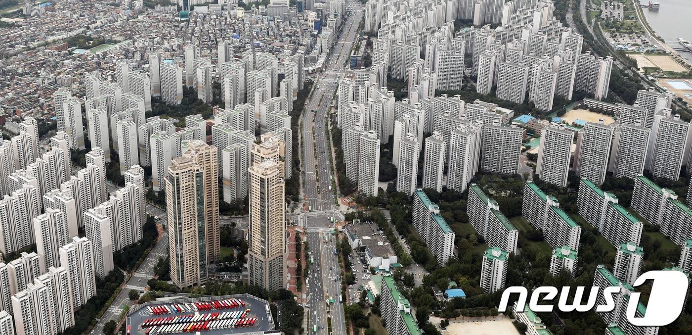 서울 송파구 일대의 아파트 단지. 2018.9.13/뉴스1 ⓒ News1 이재명 기자