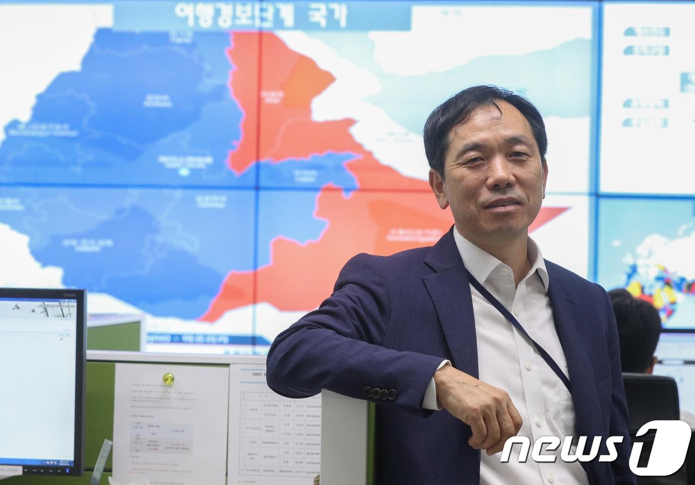 전한일 외교부 해외안전지킴센터장이 21일 오전 서울 종로구 외교부 청사에서 뉴스1과 인터뷰를 하고 있다. 2018.9.21/뉴스1 ⓒ News1 신웅수 기자