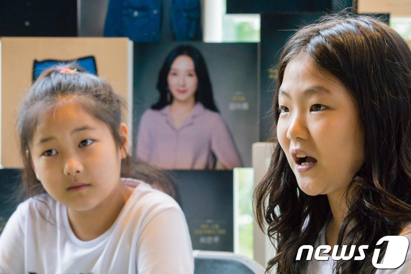 마틸다 주인공 황예영(왼쪽)·안소명 양ⓒ News1