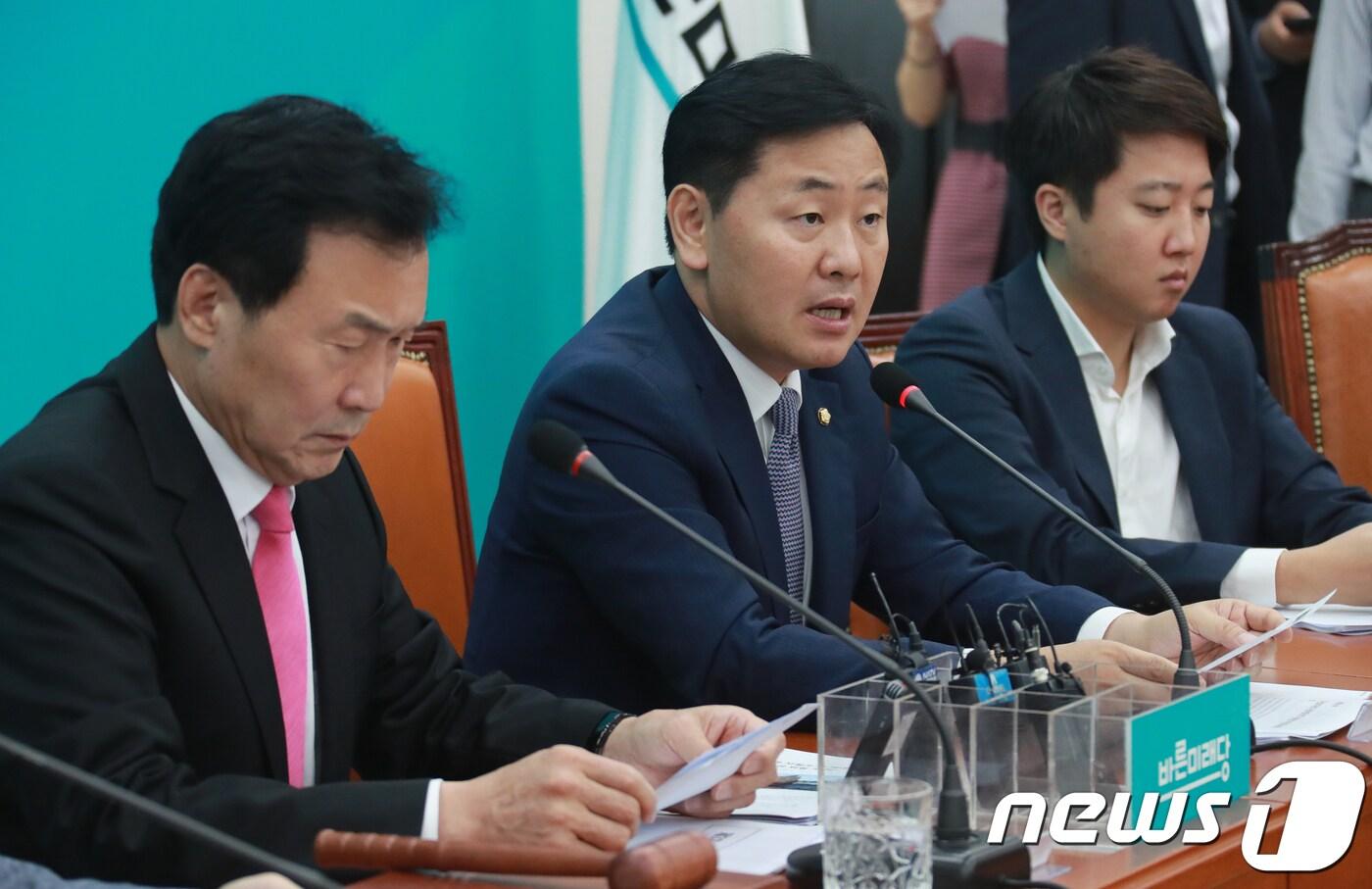 김관영 바른미래당 원내대표가 7일 서울 여의도 국회 본청에서 열린 제3차 최고위원회의에서 모두발언을 하고 있다. 2018.9.7/뉴스1 ⓒ News1 이동원 기자