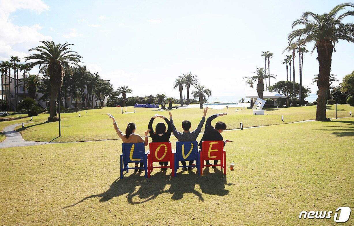 본문 이미지 - 샤인빌 정원과 다다인싸 포토존(대명호텔엔리조트 제공)ⓒ News1