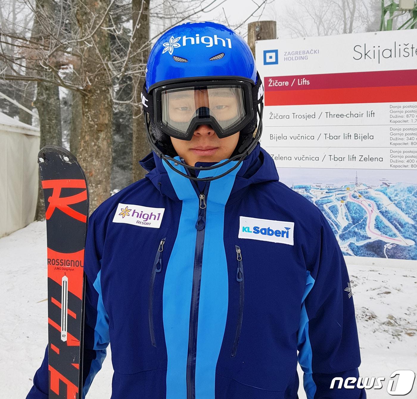 본문 이미지 - 아시아 알파인스키의 간판 정동현&#40;31·하이원&#41; 선수 ⓒ News1 박하림 기자