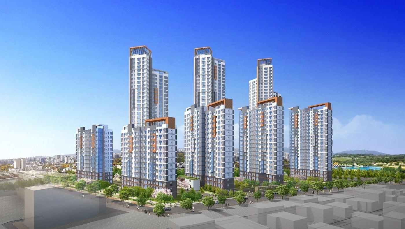 e편한세상 광진 그랜드파크'투시도(자료제공=엠디엠)ⓒ 뉴스1