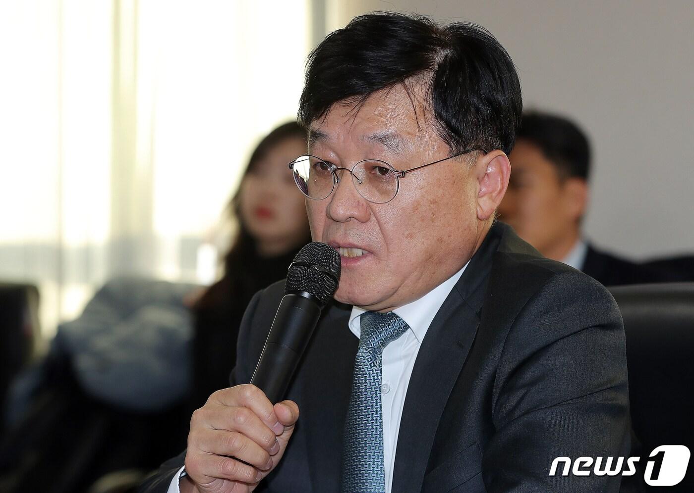본문 이미지 - 정만기 한국자동차산업협회 회장. 2019.1.24/뉴스1 ⓒ News1 구윤성 기자