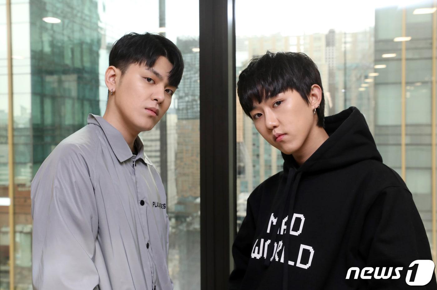 힙합 프로듀서팀 그루비룸(Groovyroom)의 박규정(왼쪽)과 이휘민 / 뉴스1 ⓒ News1 안은나 기자