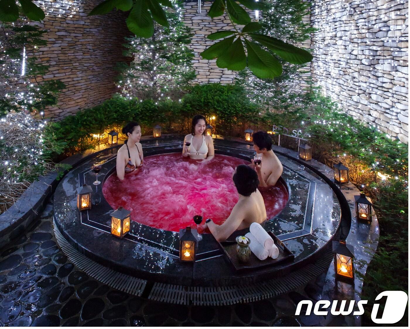 본문 이미지 - 예산군에서 가장 사랑받은 관광지로 덕산온천이 선정됐다.ⓒ News1