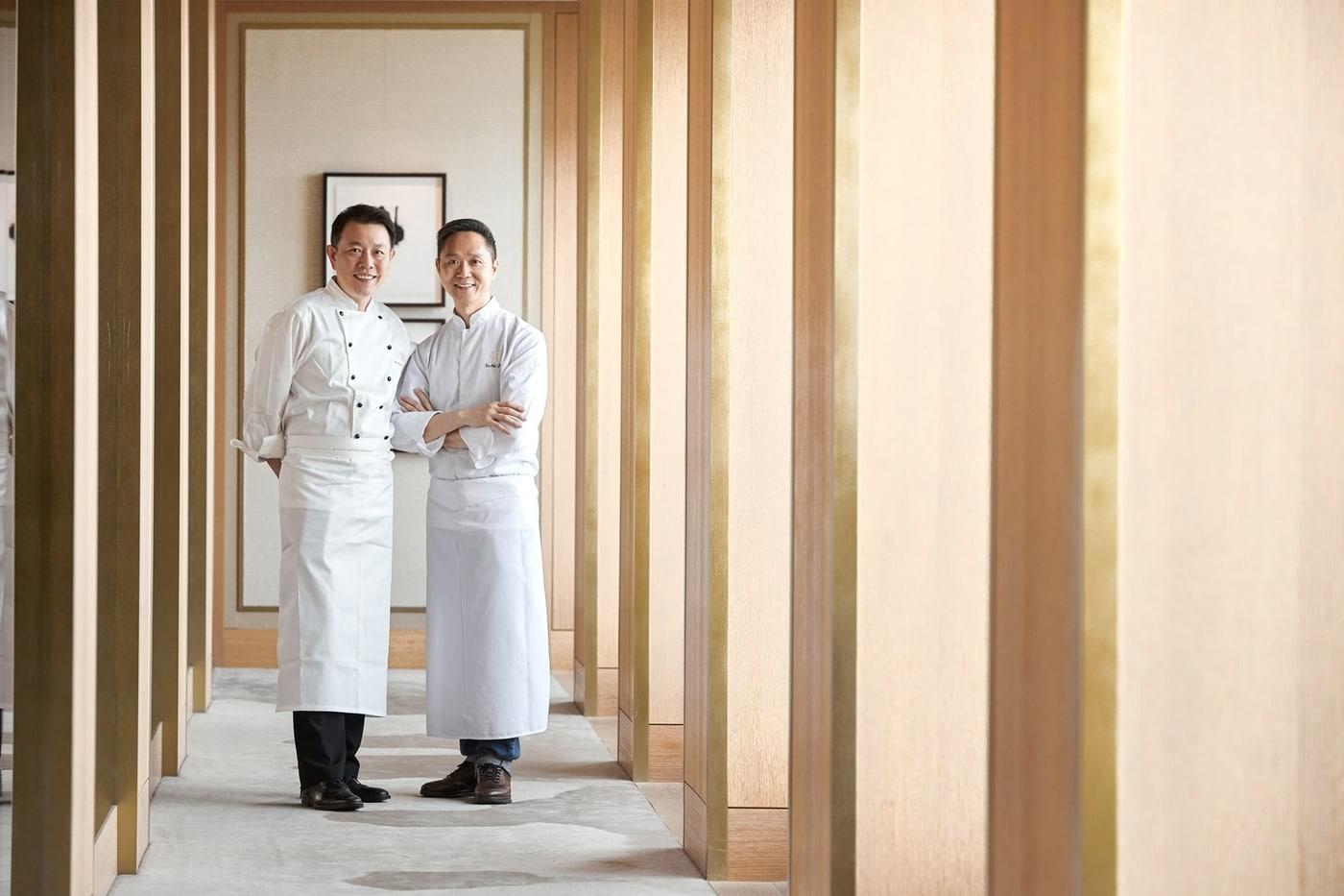 장금승 팔선 총주방장과 쿠 츠 파이 셰프ⓒ 뉴스1