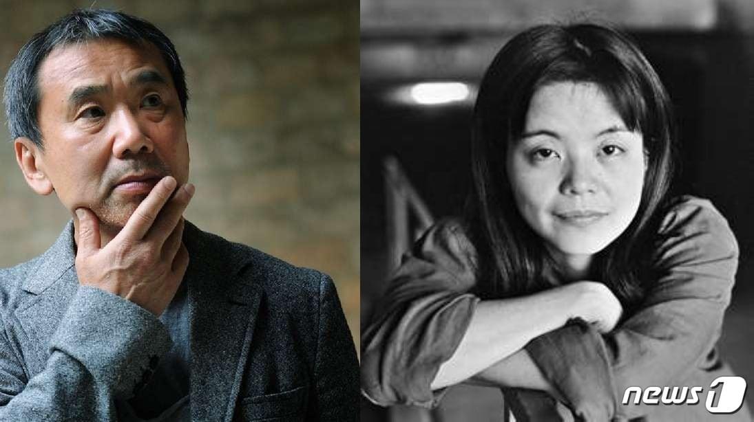 본문 이미지 - 일본인 노벨문학상 수상 후보 무라카미하루키(왼쪽) 타와다 요코ⓒ 뉴스1
