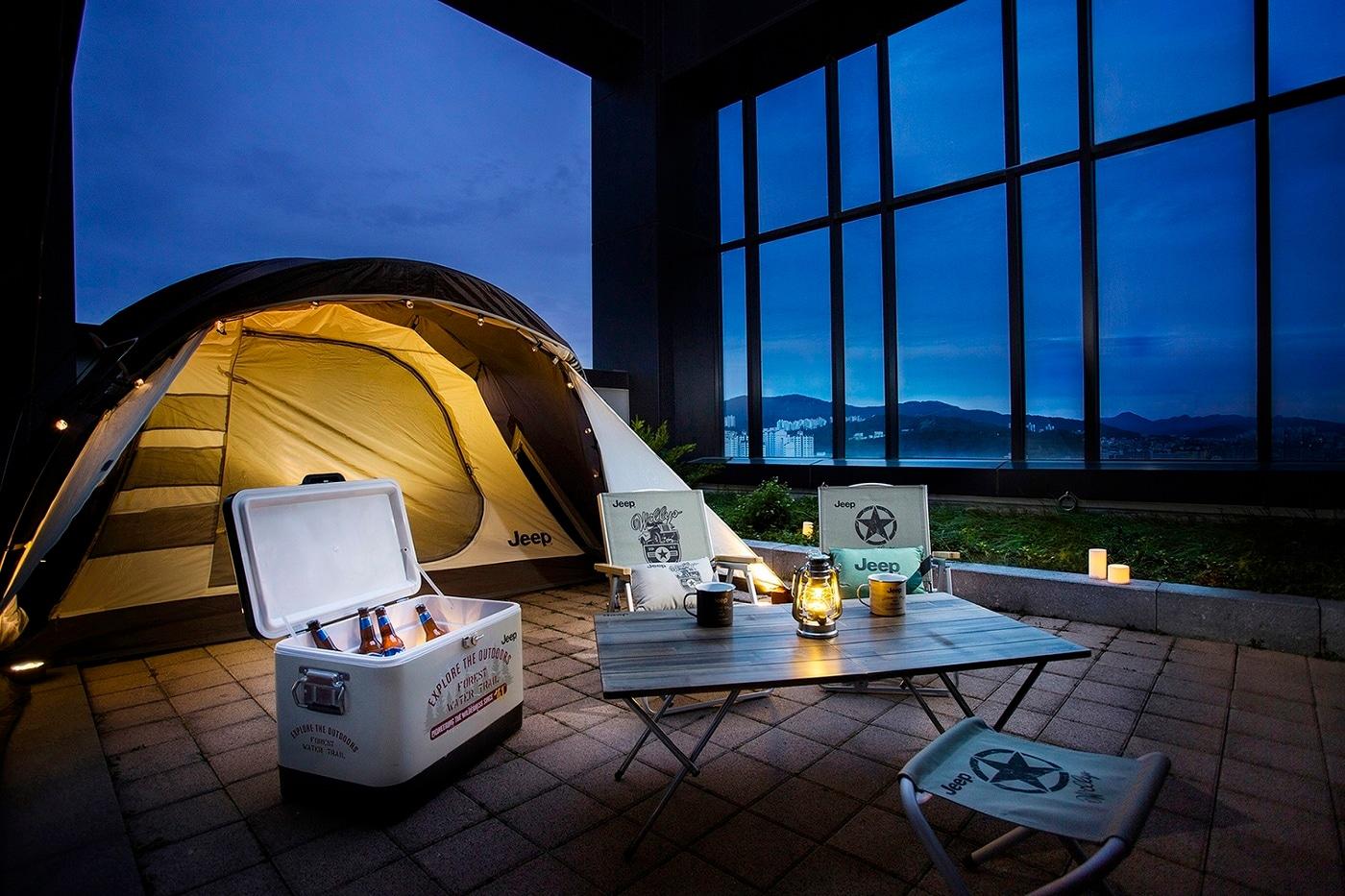 본문 이미지 - 신라스테이 '글램핑'존ⓒ 뉴스1