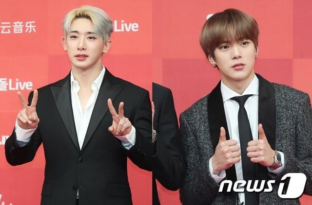 본문 이미지 - 몬스타엑스 원호(왼쪽)와 민혁 ⓒ 뉴스1