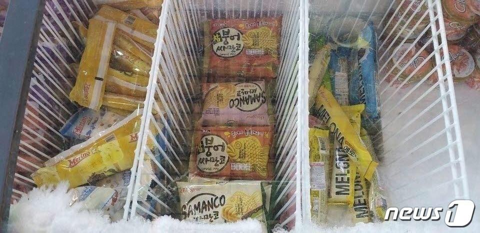 본문 이미지 - 베트남 호찌민 한 마트 냉장고의 붕어싸만코ⓒ 뉴스1