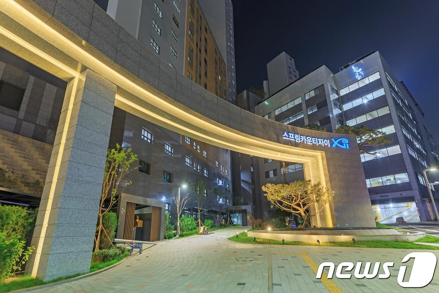 경기 용인 스프링카운티자이 입구.(제공=GS건설)ⓒ 뉴스1