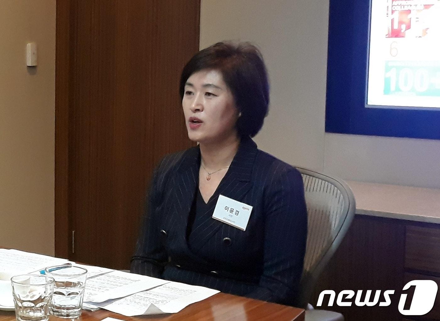 본문 이미지 - 이윤경 한국조에티스 대표가 13일 강남파이낸스센터에서 미디어간담회를 갖고 있다. ⓒ 뉴스1 최서윤 기자