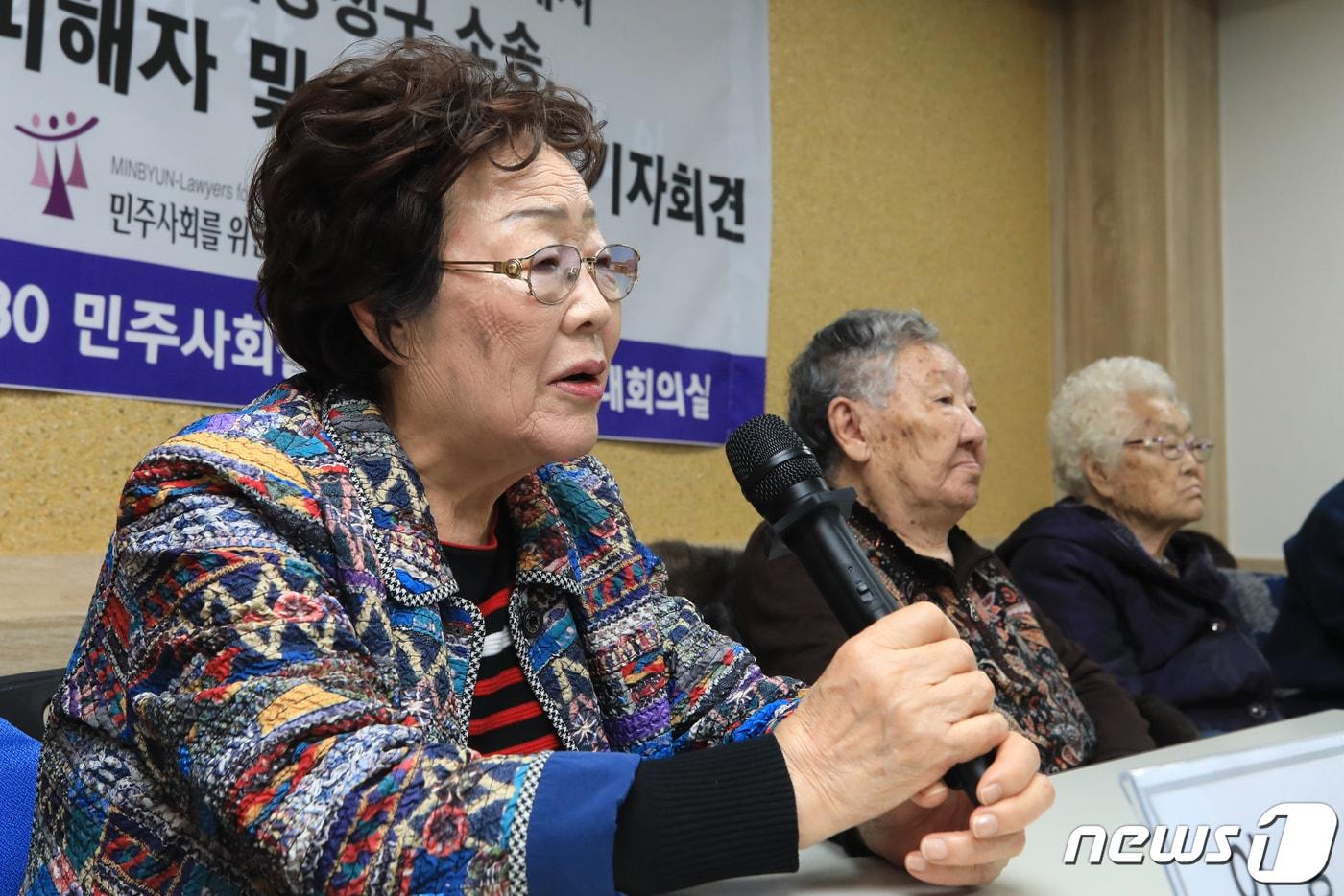 본문 이미지 - 일본군 '위안부' 피해자인 이용수 할머니. ⓒ News1 구윤성 기자