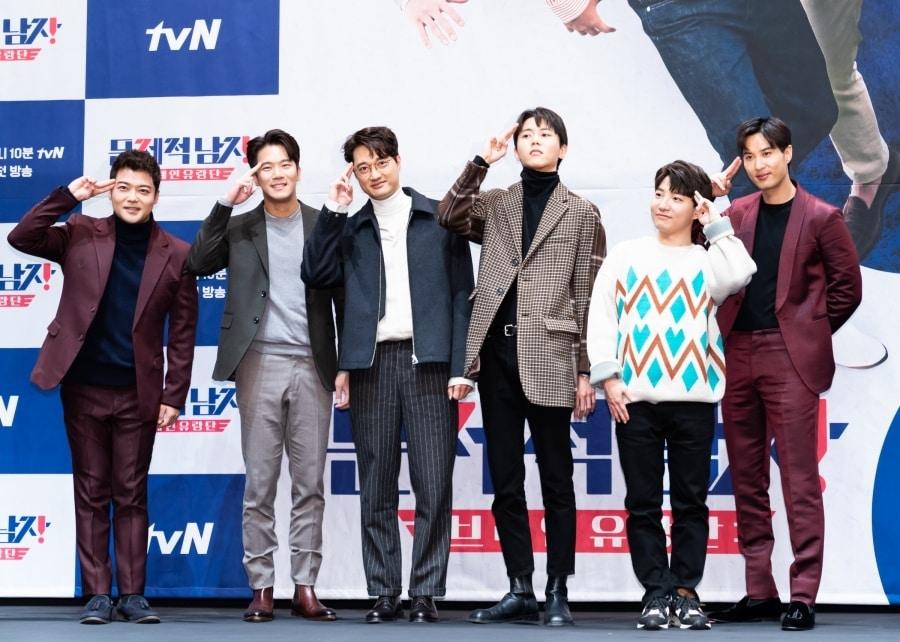 본문 이미지 - tvN '문제적남자' 제작발표회. 왼쪽부터 전현무 하석진 이장원 주우재 도티 김지석 (tvN 제공) ⓒ 뉴스1