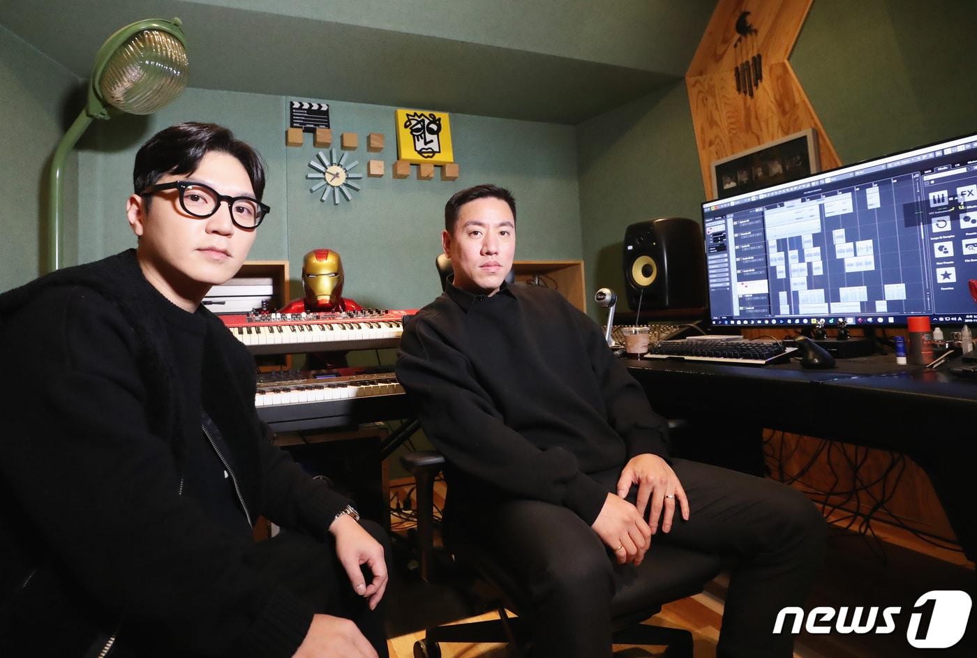 이단옆차기의 박장근,(왼쪽)과 함준석 / 뉴스1 ⓒ News1 권현진 기자