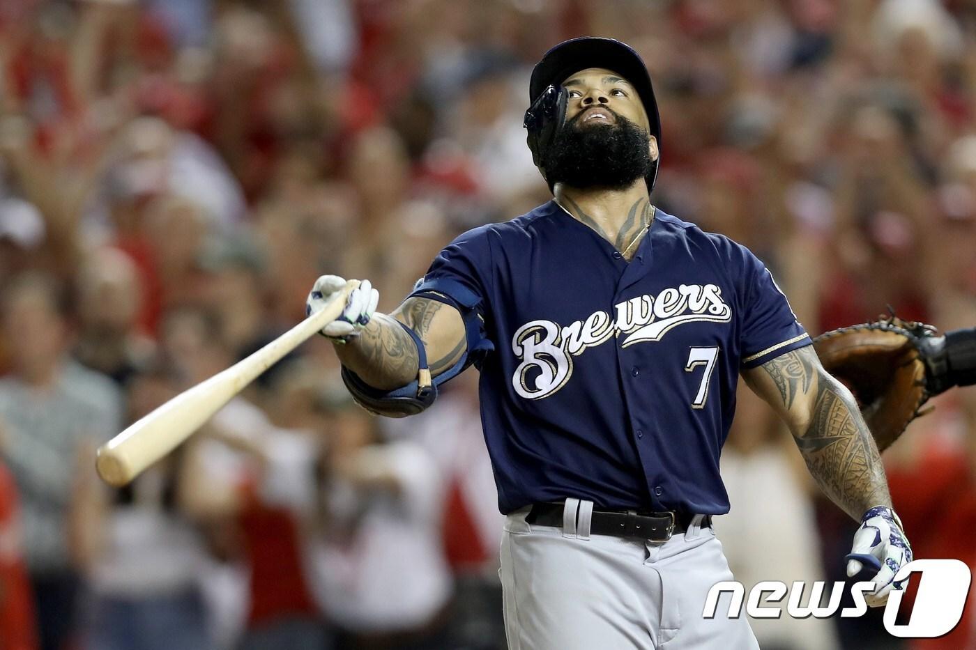 밀워키 에릭 테임즈. ⓒ AFP=뉴스1