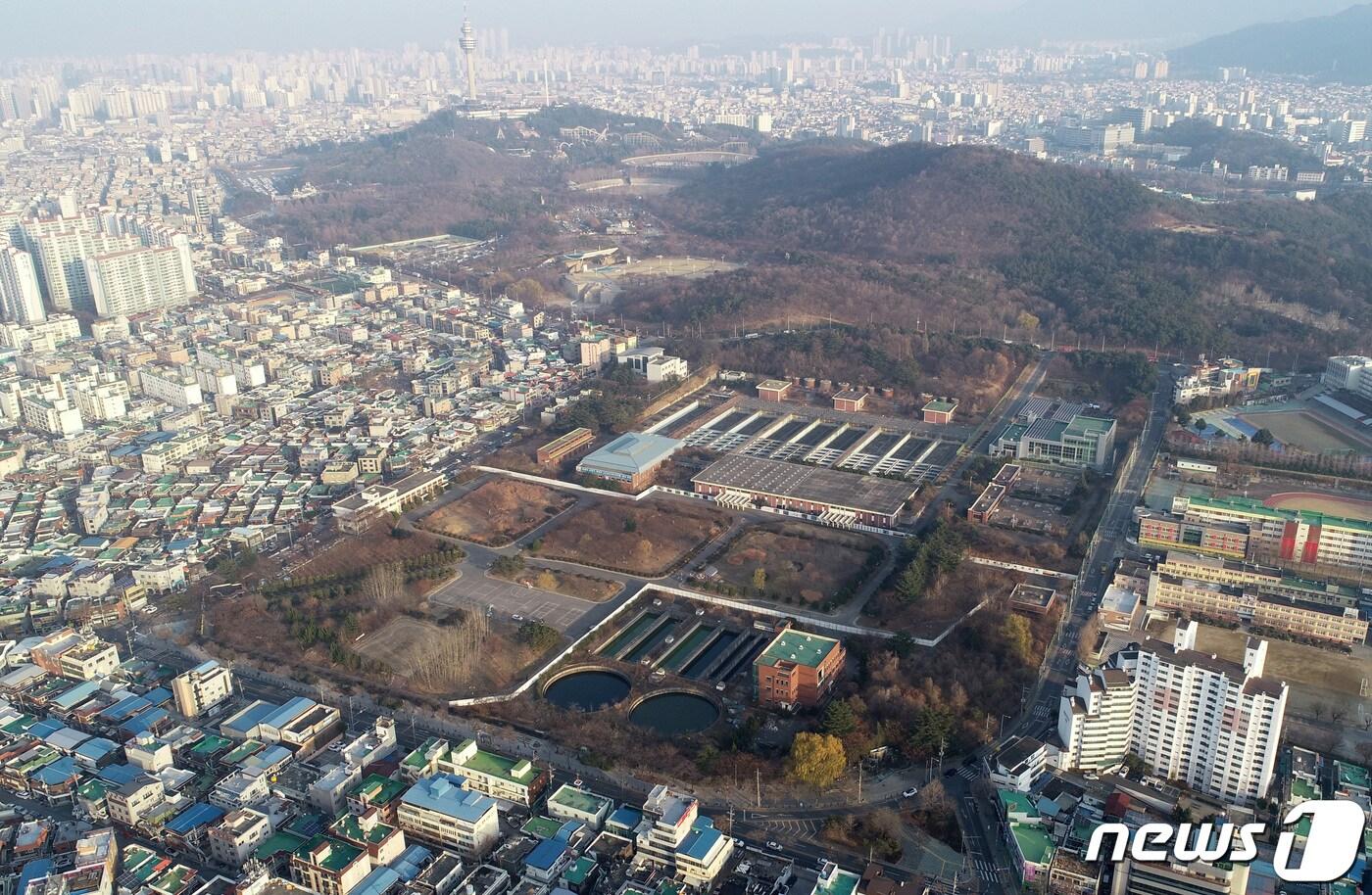 본문 이미지 - 대구시 신청사 건립 예정지인 달서구 두류정수장 터 전경.2019.12.22/뉴스1 ⓒ News1 공정식 기자