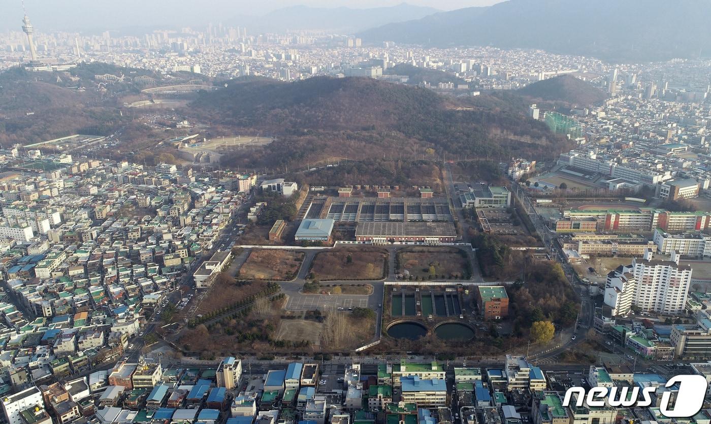 대구시 신청사가 건립될 달서구 두류정수장 터 전경.2019.12.22/뉴스1 ⓒ News1 공정식 기자