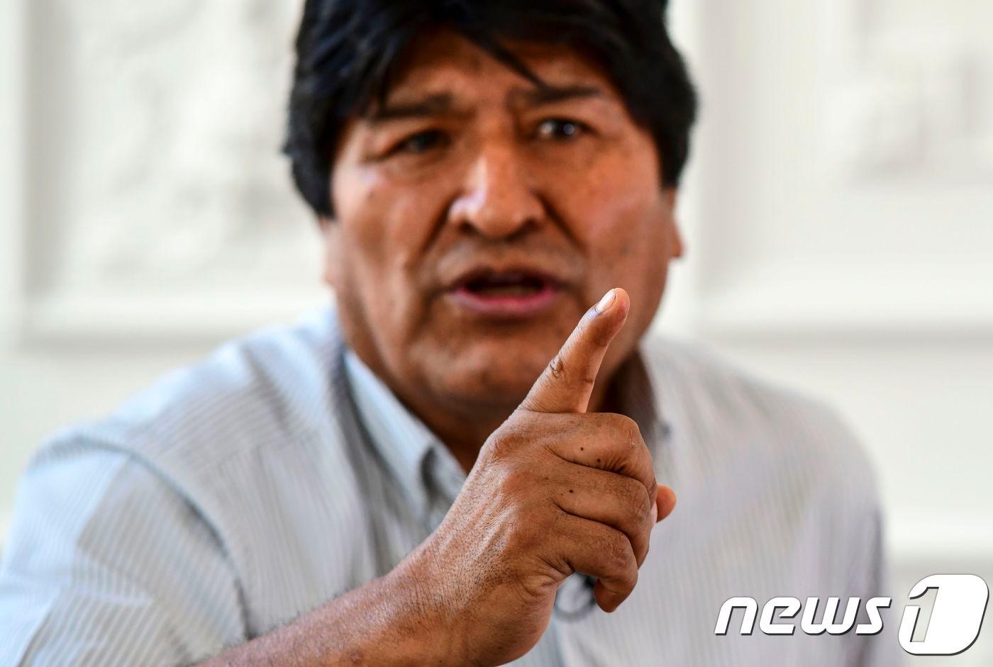 에보 모랄레스 전 볼리비아 대통령. ⓒ AFP=뉴스1