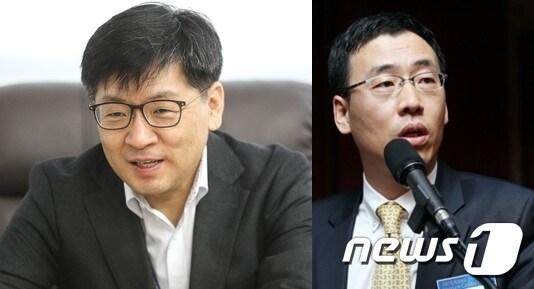 본문 이미지 - 차정훈 중기부 실장(왼쪽)과 이영민 한국벤처투자 대표이사ⓒ 뉴스1