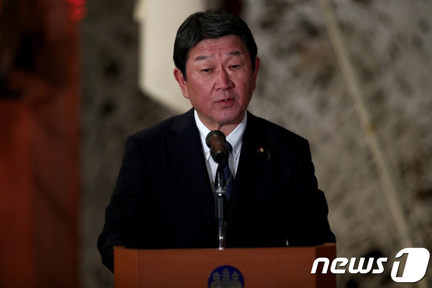 본문 이미지 - 모테기 도시미쓰 일본 외무상 <자료사진> ⓒ 로이터=뉴스1
