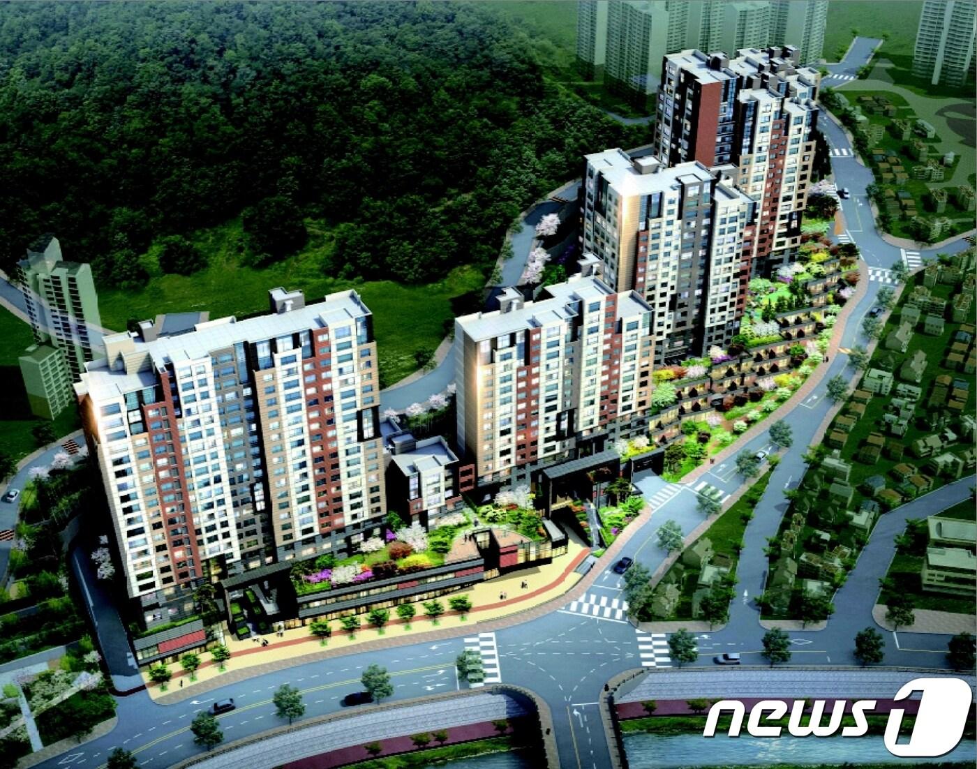 본문 이미지 - '북한산 두산위브' 조감도. ⓒ 뉴스1