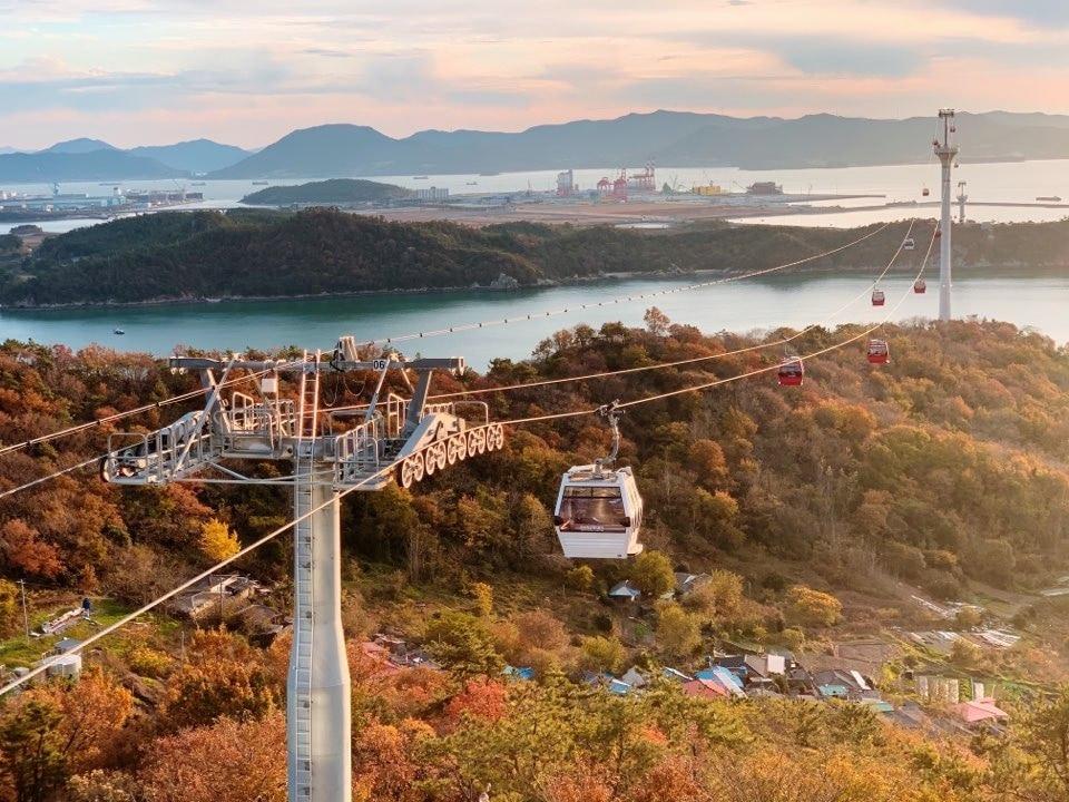 본문 이미지 - 지난 9월 개장한 목포 해상 케이블카ⓒ 뉴스1 윤슬빈 기자