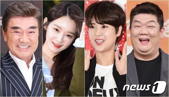 본문 이미지 - 이덕화 강민경 강유미 유민상(왼쪽부터) ⓒ 뉴스1