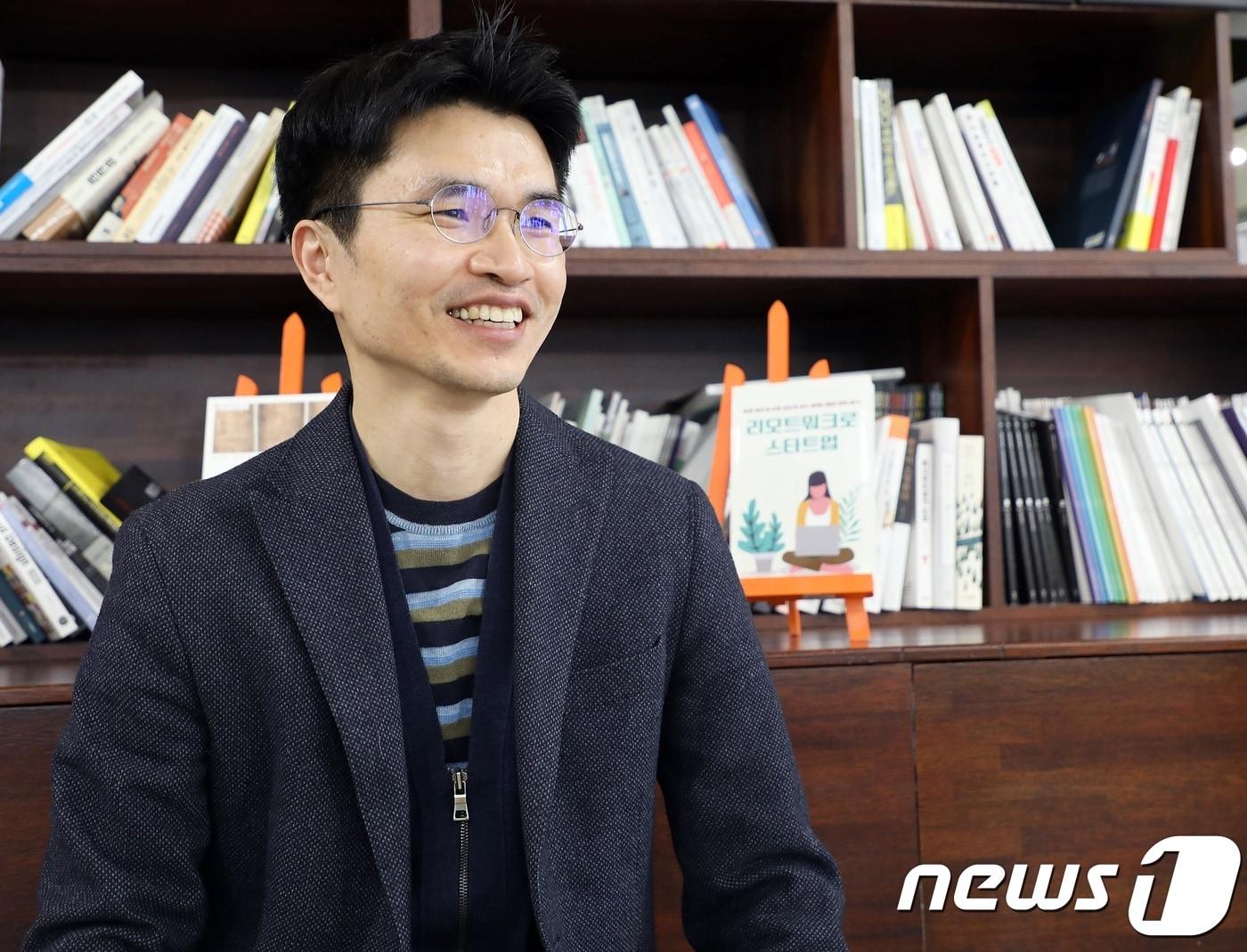 본문 이미지 - 전정환 제주창조경제혁신센터 센터장이 뉴스1 제주본부와 인터뷰를 갖고 있다. 2019.02.19 /뉴스1ⓒ News1