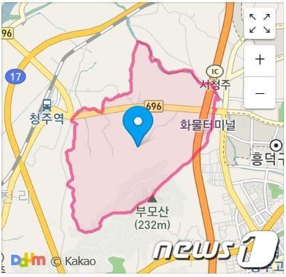 본문 이미지 - LH가 공공지원민간임대주택 공급촉진지구를 추진 중인 청주 지동동 일원. ⓒ 뉴스1