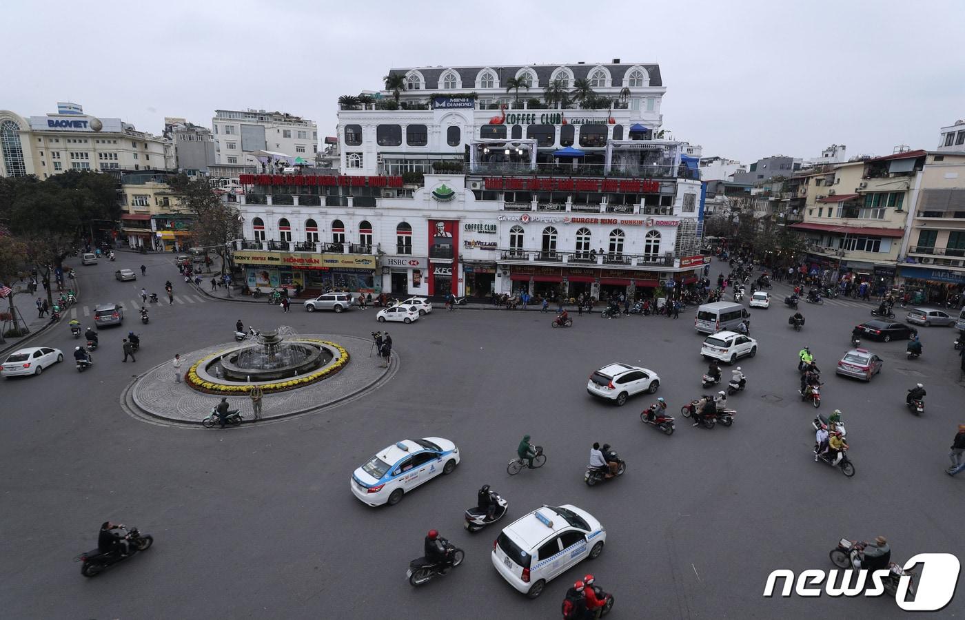 베트남 하노이 호안끼엠호수 인근 시내. 2019.2.25/뉴스1 ⓒ News1 박세연 기자