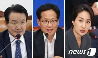 본문 이미지 - 더불어민주당 변재일, 오제세 의원과 바른미래당 김수민 의원.(왼쪽부터) ⓒ 뉴스1