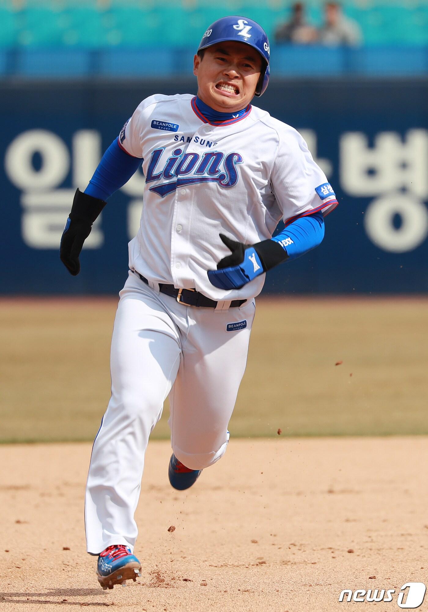 본문 이미지 - 삼성 라이온즈의 김헌곤/뉴스 1 DB. ⓒ News1 공정식 기자