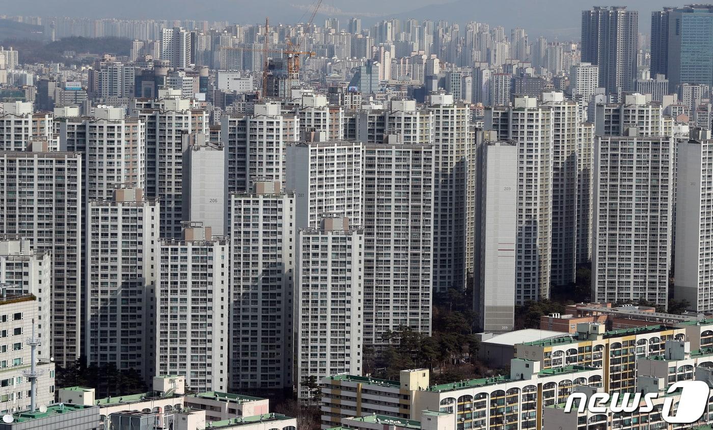  서울의 아파트 단지. ⓒ News1 구윤성 기자