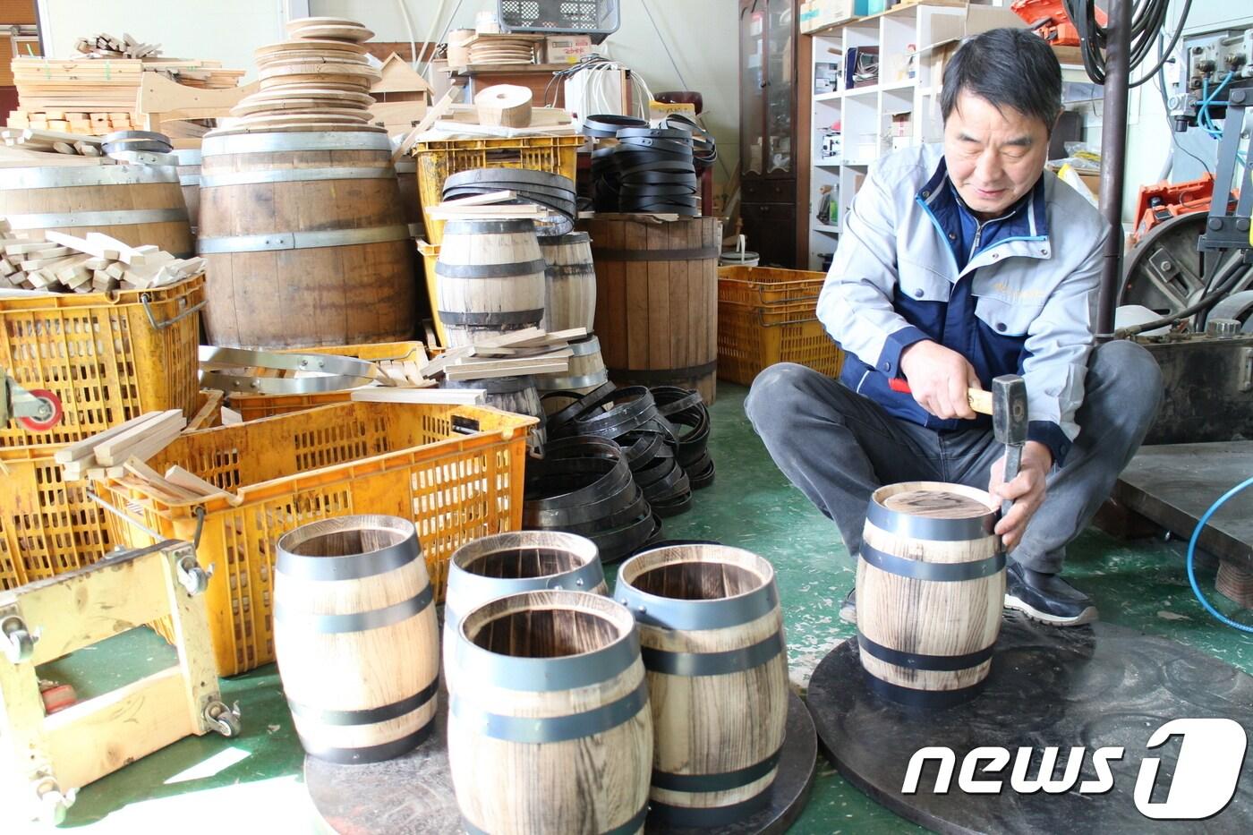 영동오크통제작소 정충호 대표 ⓒ 뉴스1