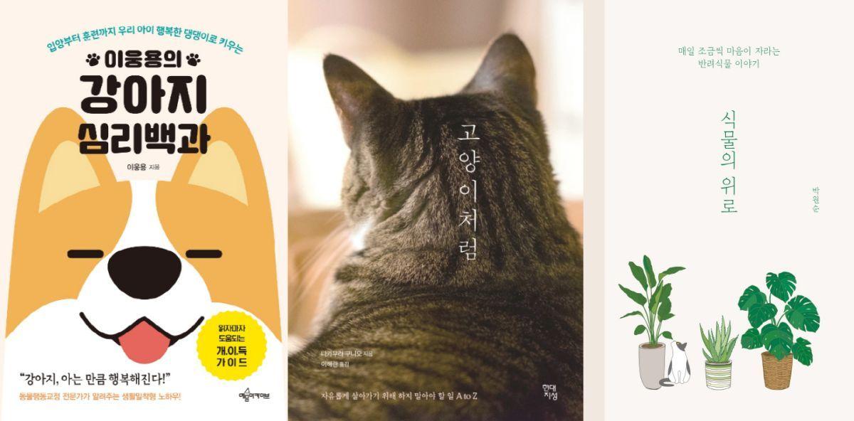본문 이미지 - 이웅용의 강아지 심리백과(왼쪽부터) 고양이처럼, 식물의 위로ⓒ 뉴스1