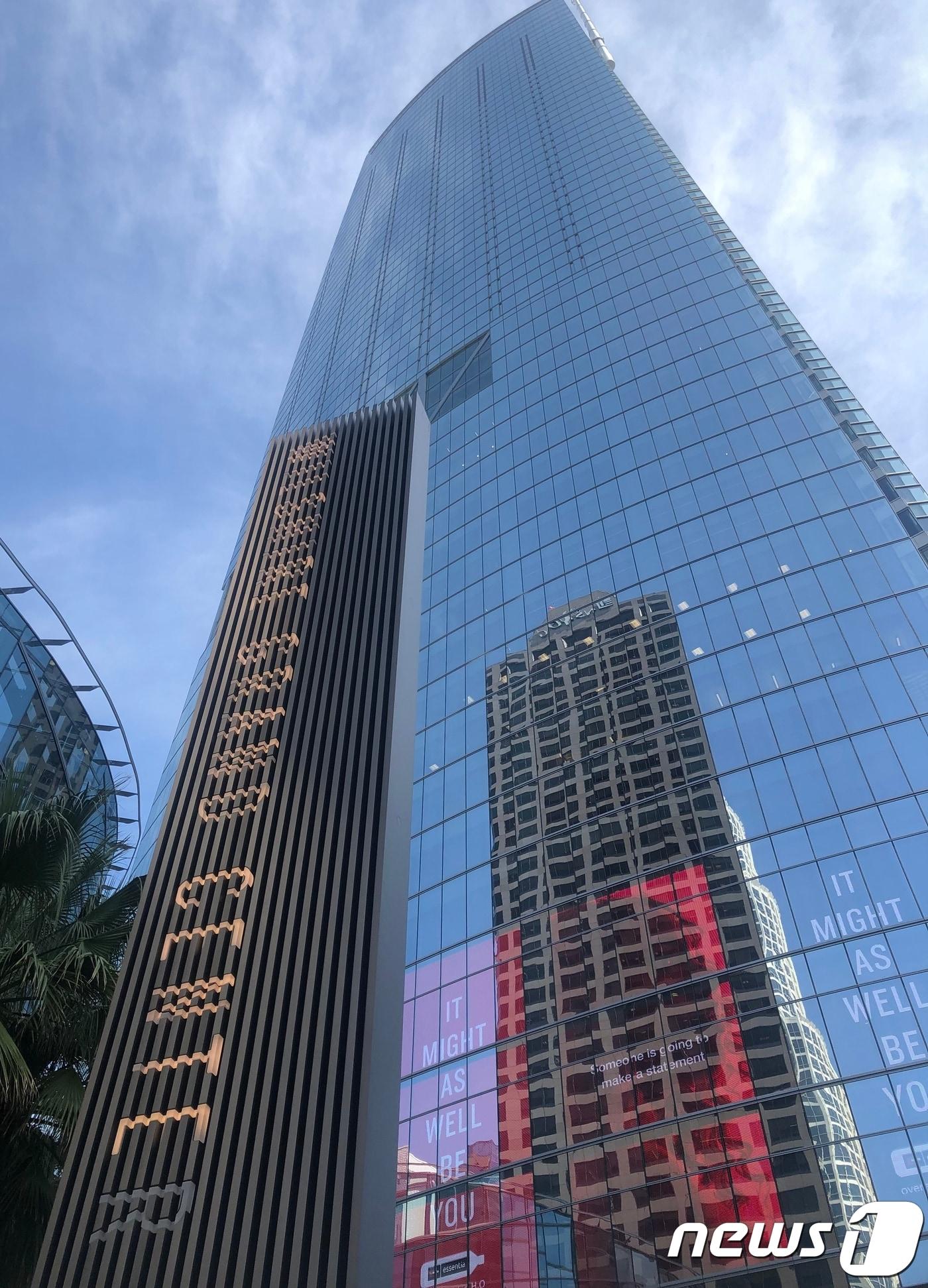 본문 이미지 - 미국 로스앤젤레스의 한진그룹 소유 윌셔그랜드센터 전경(뉴스1DB) ⓒ 뉴스1