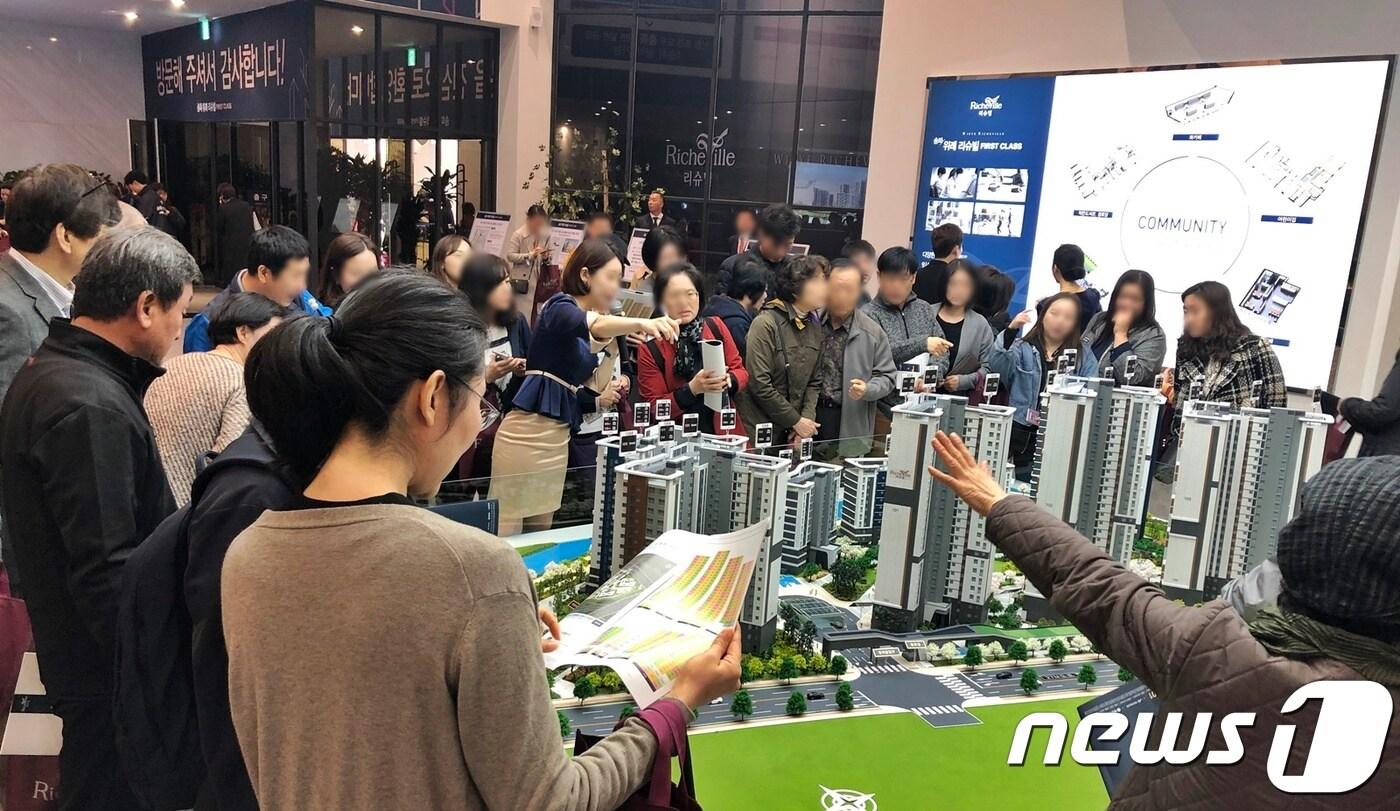 자료사진. 수도권 분양 아파트의 모델하우스 모습.ⓒ 뉴스1