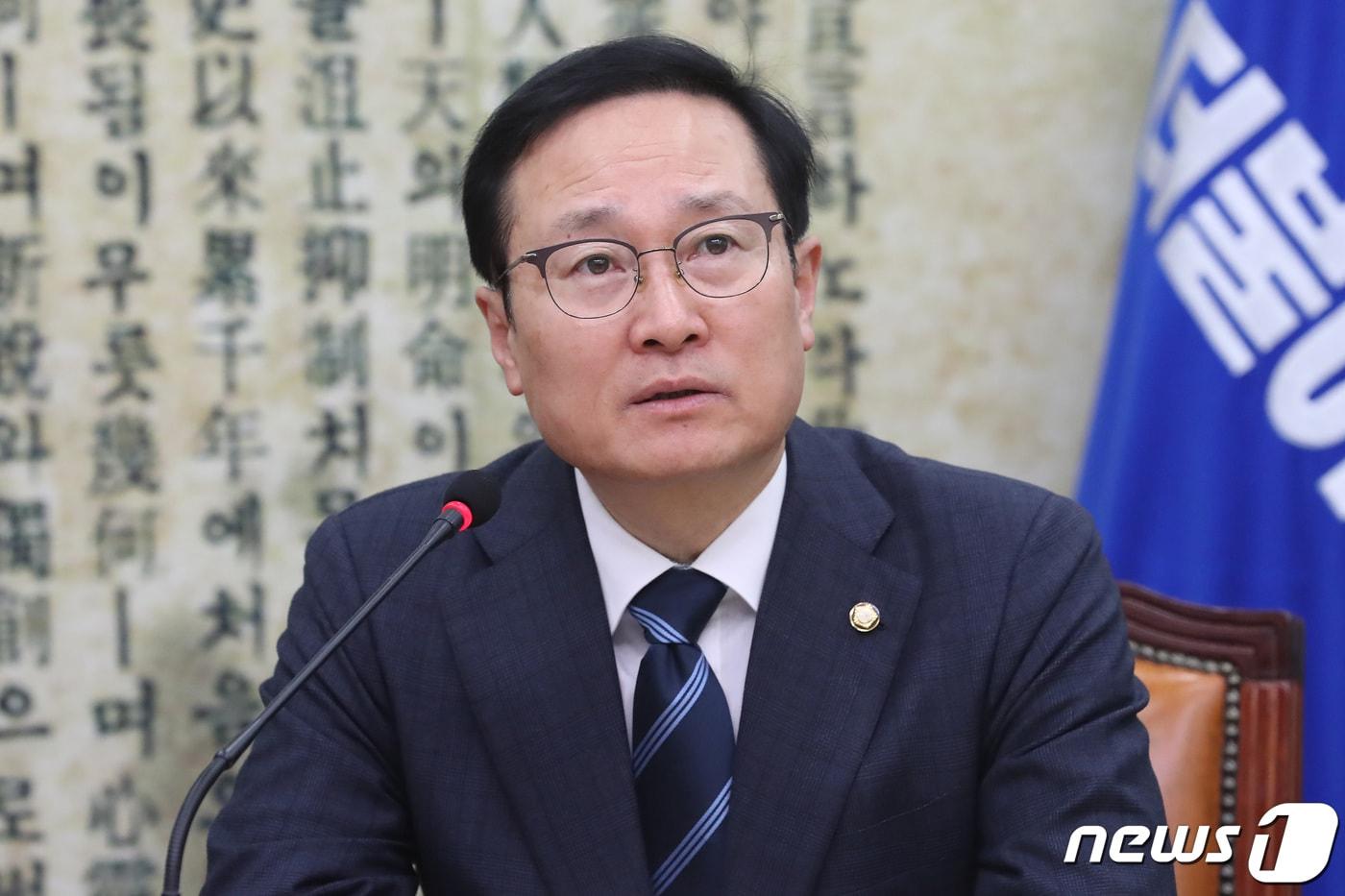 본문 이미지 - 홍영표 더불어민주당 원내대표. 뉴스1 ⓒ News1 임세영 기자