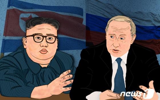 본문 이미지 - 김정은 북한 노동당 총비서, 블라디미르 푸틴 러시아 대통령.ⓒ News1 DB
