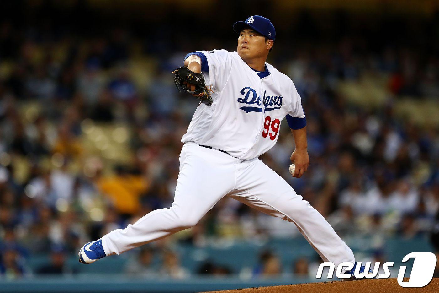 LA 다저스 류현진. ⓒ AFP=뉴스1
