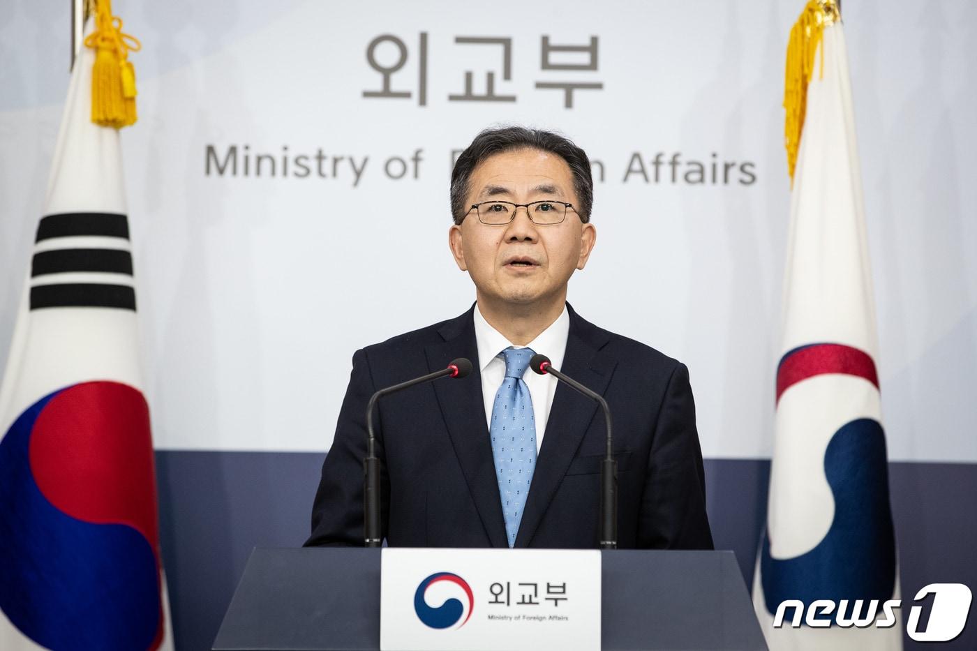 김인철 외교부 대변인. 2019.4.9/뉴스1 ⓒ News1 유승관 기자