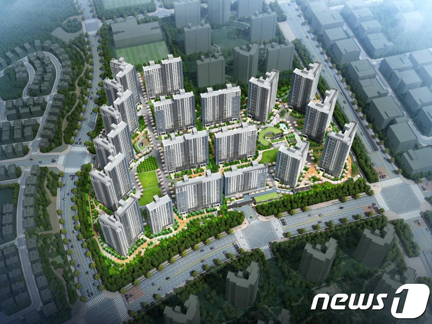 본문 이미지 - '양주옥정신도시 중흥S-클래스 센텀시티' 조감도 ⓒ 뉴스1
