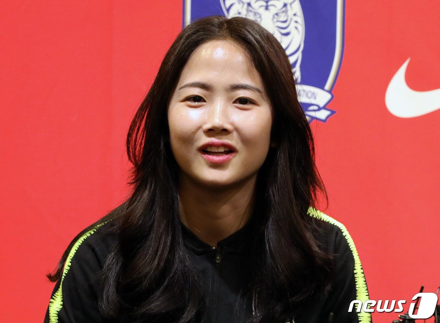 본문 이미지 - 여자축구 이민아 선수./뉴스1 ⓒ News1 박세연 기자
