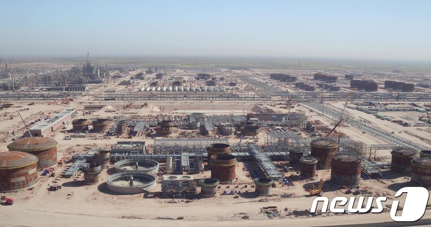 이라크 카르발라 정유공장 현장전경. (현대건설 제공) ⓒ 뉴스1
