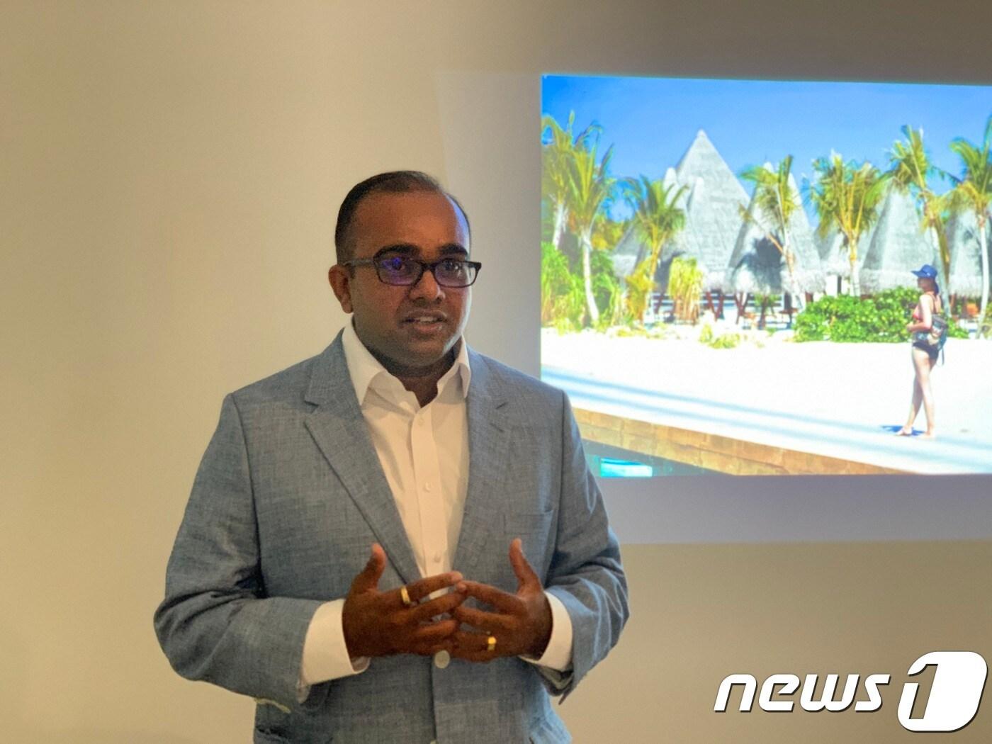 본문 이미지 - 수레쉬 디사나야케(Suresh Dissanayake) 헤리턴스 아라 리조트 총괄 세일즈 이사ⓒ 뉴스1 윤슬빈 기자
